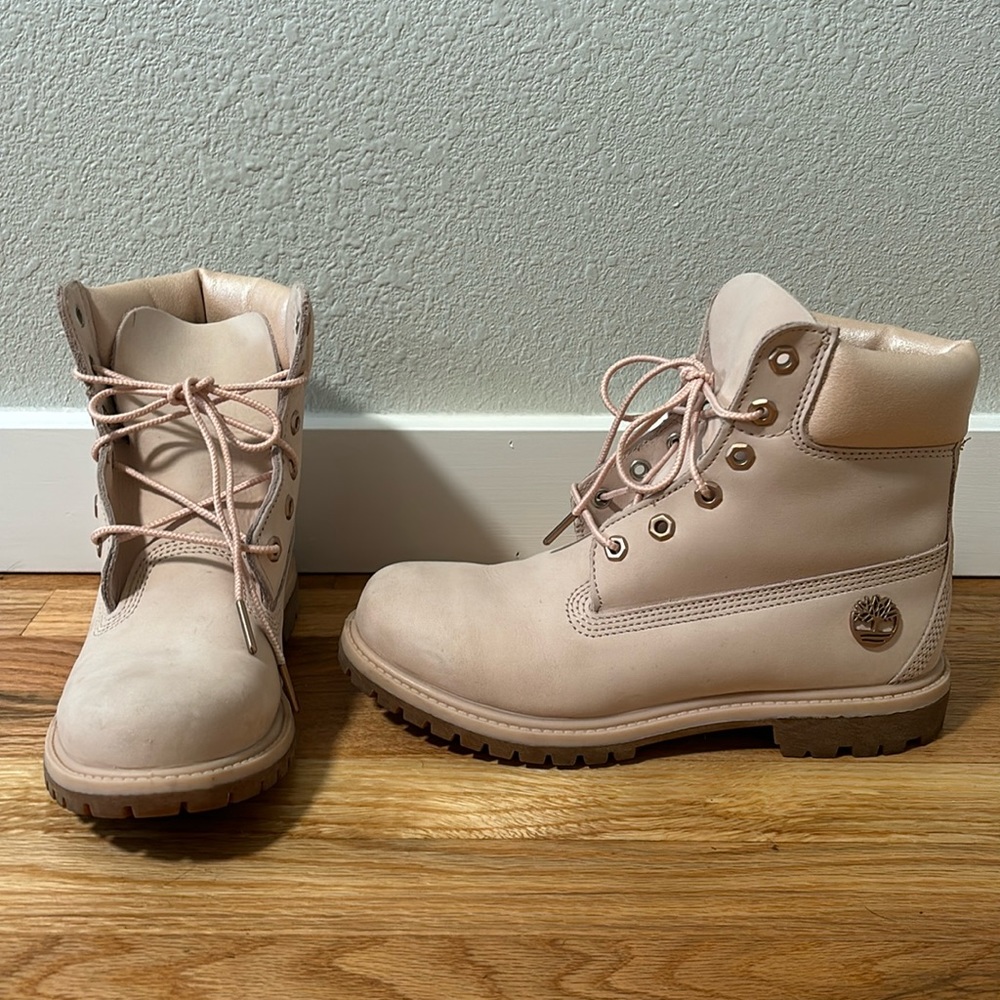 Rose Gold Classic Timberlands